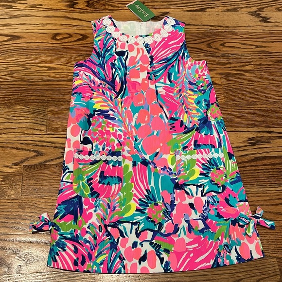 Lilly Pulitzer Girls Classic Shift Dress in Gumbo Limbo Print HTF NWT Size 10 - Picture 2 of 10
